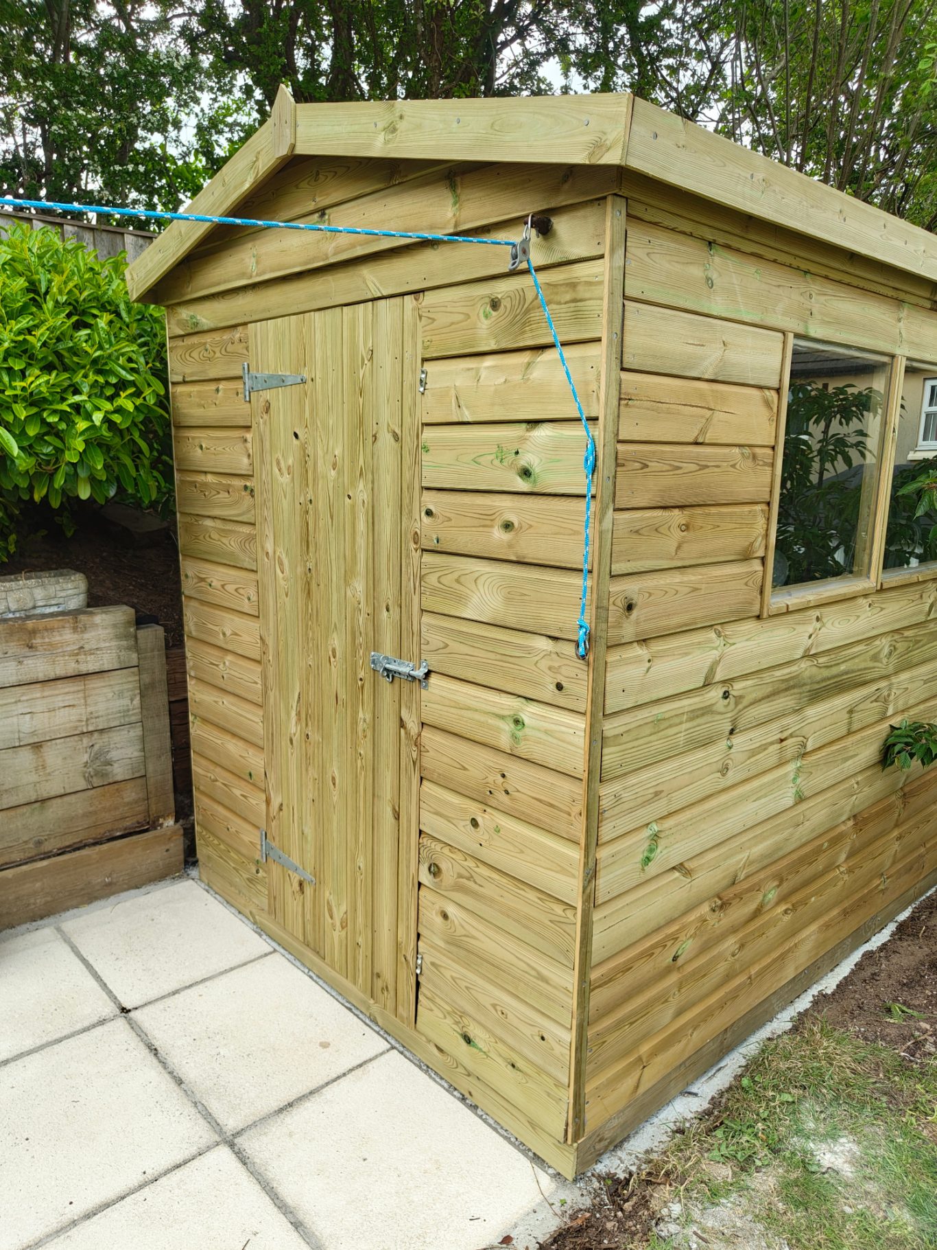 10ft x 6ft tanalised apex shed