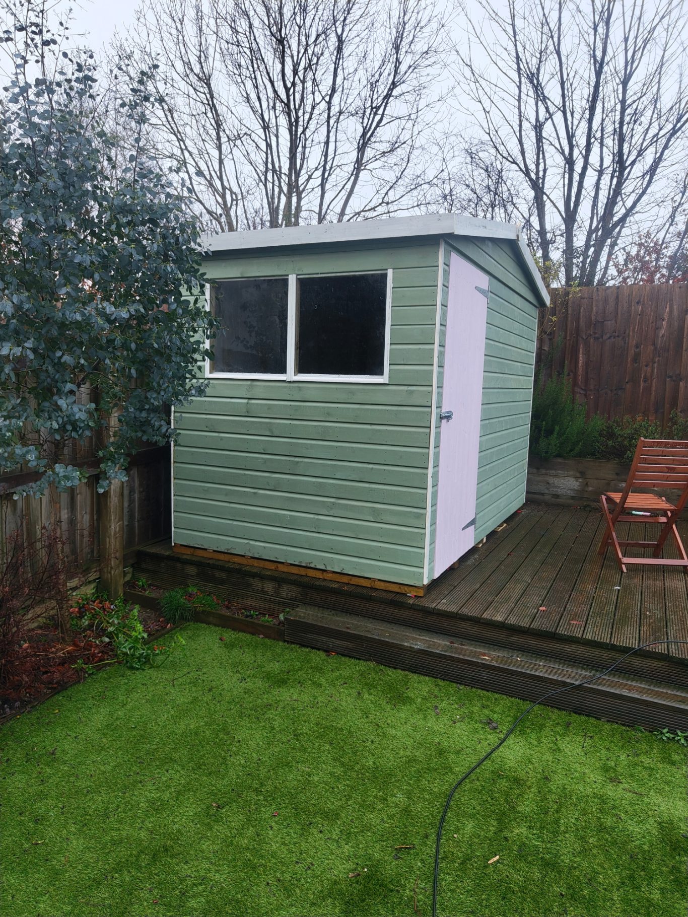 3m x 1.8m (10ft x 6ft) Apex roof Painted shed